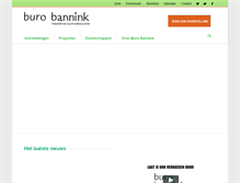 Tablet Screenshot of burobannink.nl